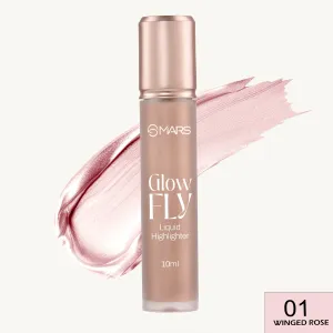 MARS Glow Fly Liquid Highlighter with Sunflower Seed Oil – Shade 01 Winged Rose(10 ml)